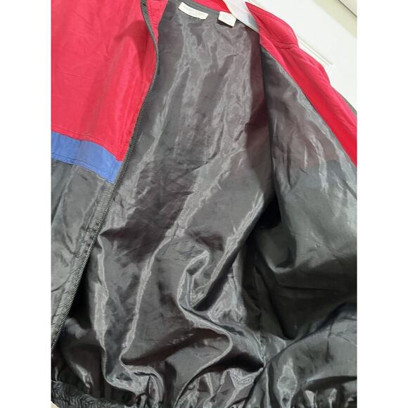 Vintage 80s/90s Robert Stock Silk Jacket Size M Quilted Retro Color Block Bomber - Picture 11 of 11